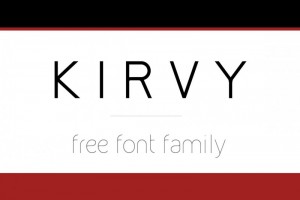 Free Fonts • Kirvy Font Family