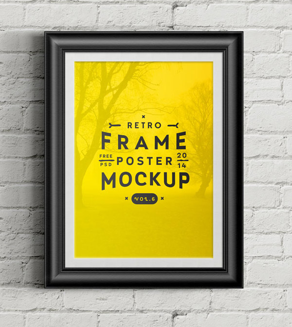 Free Mockup Framed Prints PSD