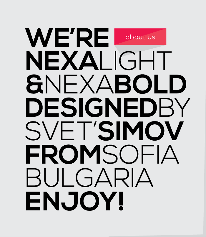 mor så meget Kommerciel Free Font | Nexa Light & Bold - Commercial Use Fonts & Graphics Freebies