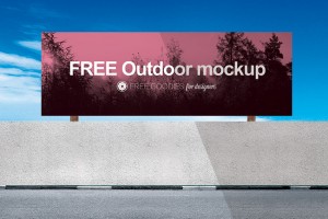 Free Mockup – Outdoors Billboard