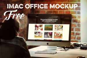 Free Mockup – iMac Office