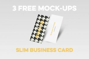 Free Mockup| Slim Business Card