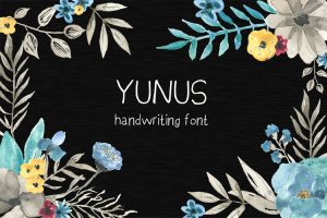 Free Font | Yunus – Handwriting typeface