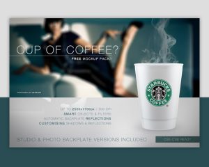 Free Mockup | Starbucks Style Cup