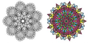 Free Graphics | Two Hand drawn Mandalas