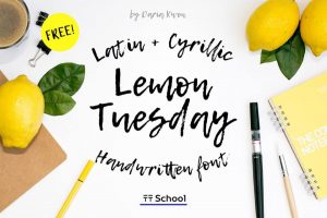 Free Font | Lemon Tuesday
