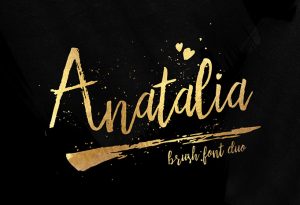 Free Font | Anatalia Brush Duo