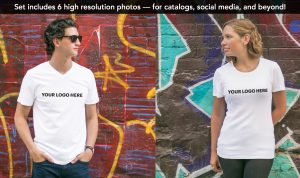 Free Mockups | Girls & Guys T-Shirts