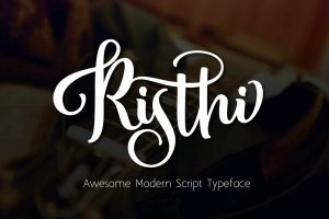 Free Font | Risthi Script Typeface