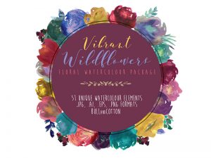 Free Graphics | Watercolor Wildflowers