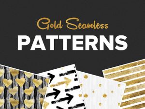 Free Pattern | Seamless Gold Pattern Set