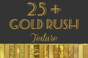 Free Gold Rush Digital Paper Pack