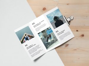 Free Mockup | Tri Fold Brochure #2
