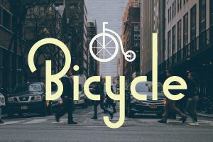 Free Font | Bicycle