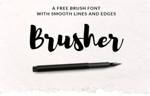 Free Font | Brusher