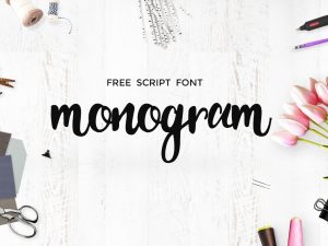 Free Font | Monogram Script