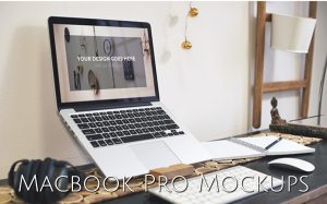 Free Mockups | 3 Macbook Pro