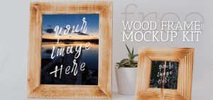 Free Mockups | Wood Framed Prints