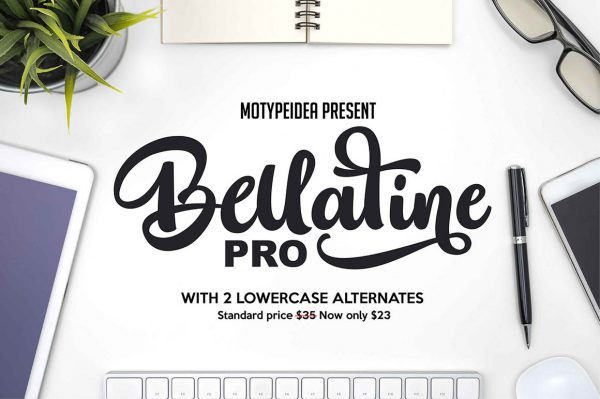 Free Font | Bellatine Script