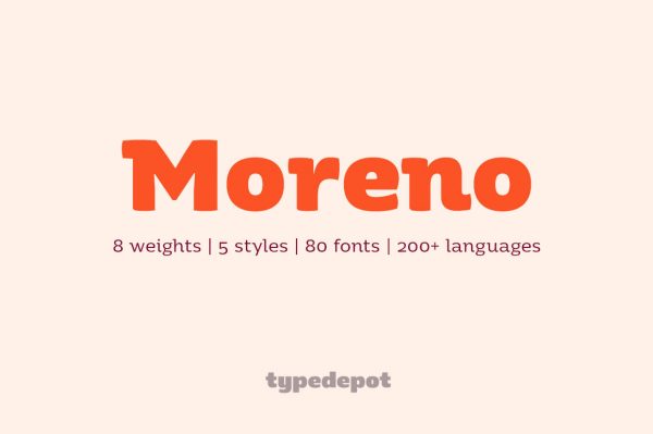 Free Fonts | Moreno