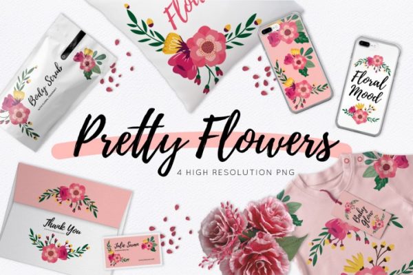 Free Graphics | Pretty Flowers Pack