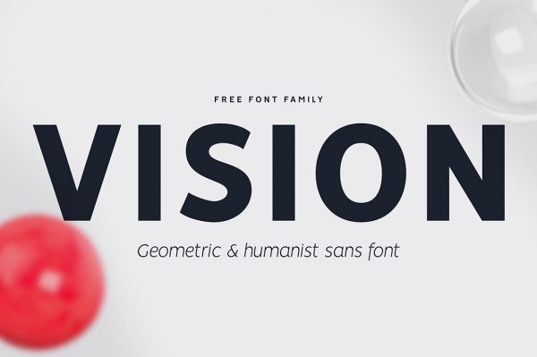 Free Fonts • Vision Sans – Family