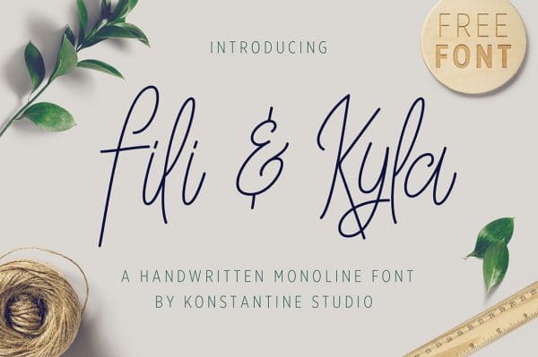 Free Font • Fili & Kyla Script