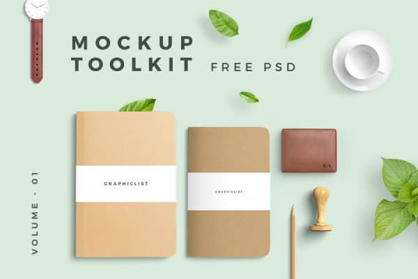 Free Mockup • Office Stationery