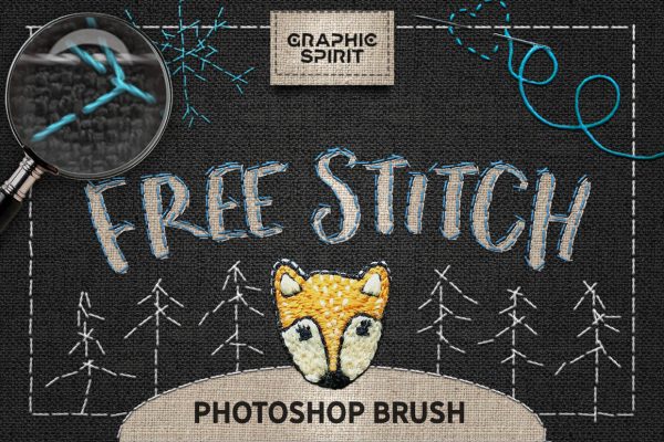 Free Brush • Stitch Photoshop