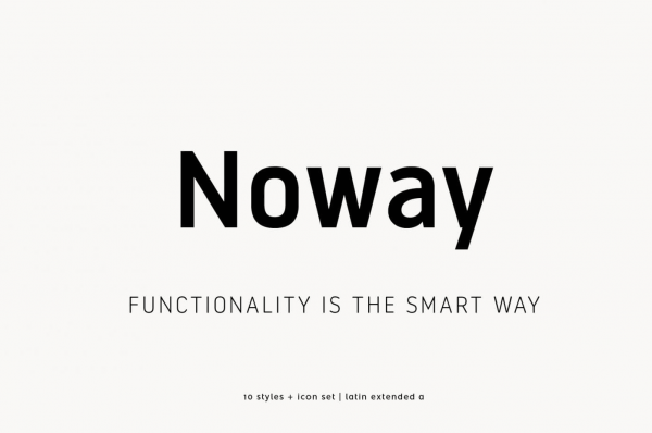 Free Fonts • Noway Sans