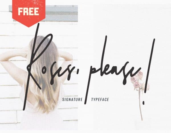 Free Font • Roses Please Script