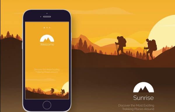 Free Sunrise Trekking UI Kit 