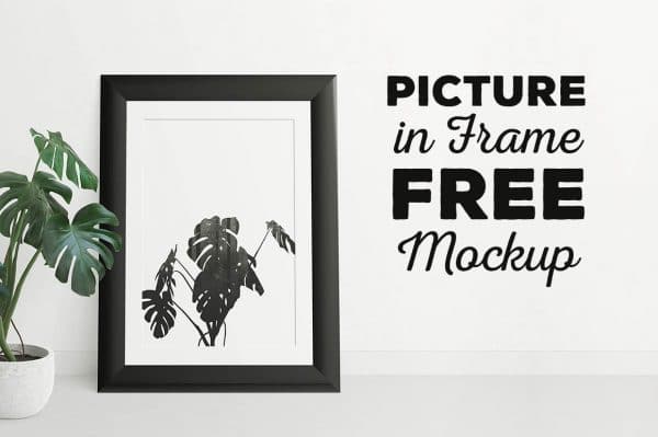 Free Mockup • Black Framed Print