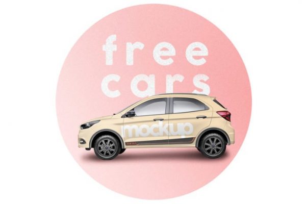 Free Mockups – 8 Signage on Cars
