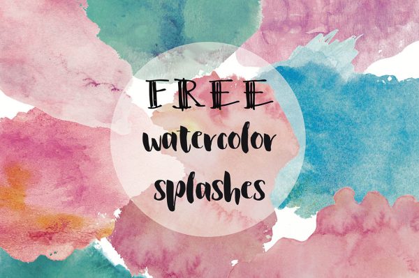 Free Graphics – Watercolor Splashes