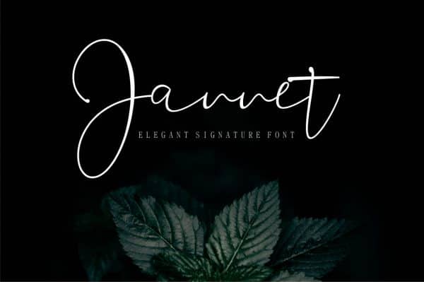 Free Font – Jannet Script