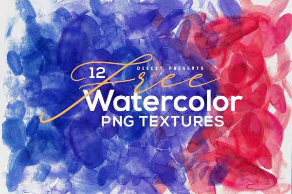 Free Textures – 12 Watercolor PNG