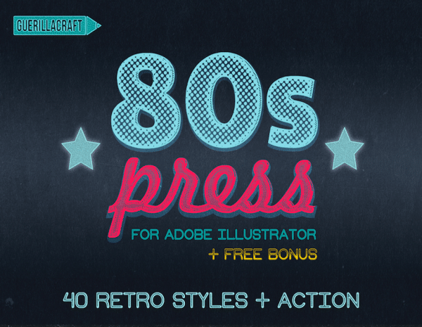 Free Add-Ons – 80’S PRESS (AI Illustrator)