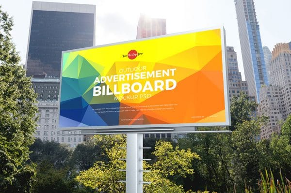 Free Mockup – City Ad Billboard
