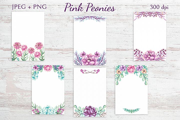 Free Graphics Pink Peonies Collection Commercial Use