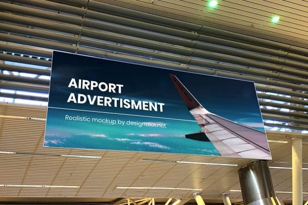 Free Mockup – Airport Advertising