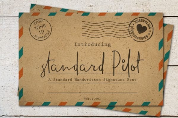 Free Font – Standard Pilot Script