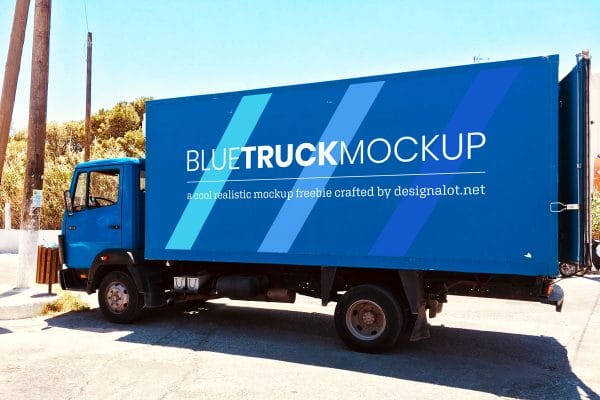 Free Mockup – Truck Signage