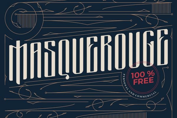 Free Fonts – Masquerouge