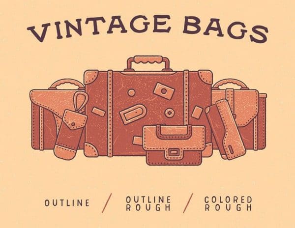 Free vector icons - vintage bags
