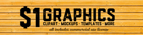 $1 Graphics includes Commercial use license