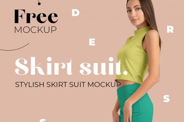 Free Mockup – Elegant Skirt