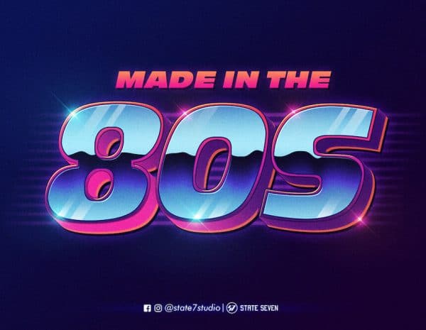 Free Effects – 80s Text