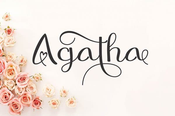 Free Font – Agatha Script
