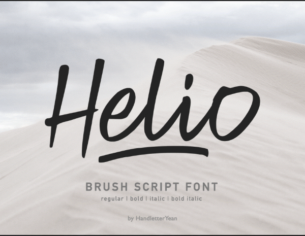 Free Font – Helio Brush Script